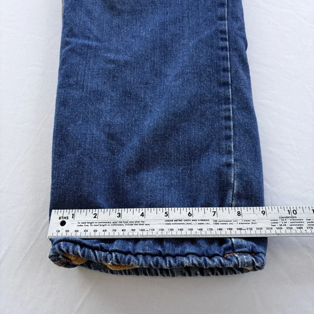 C.E. Schmidt Workwear Fleece Lined Denim Jeans‎ Mens 36x30 Insulated